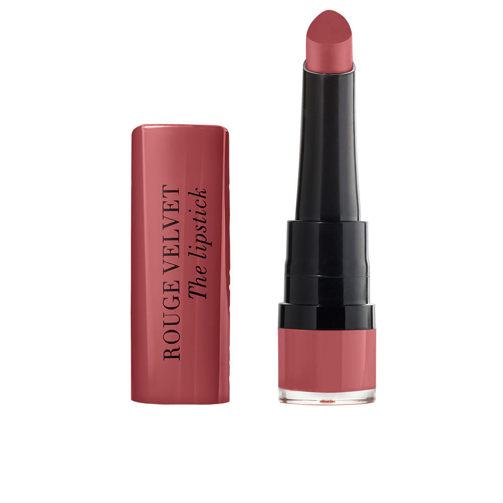 Tear-shaped velvet matte lipstick bullet, 2.4 g, mauve shade 45‑Mauvringue