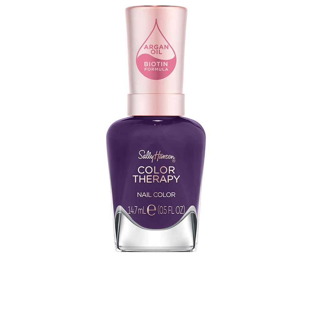 Deep purple nail polish bottle, 14.7 ml, argan-enriched lacquer