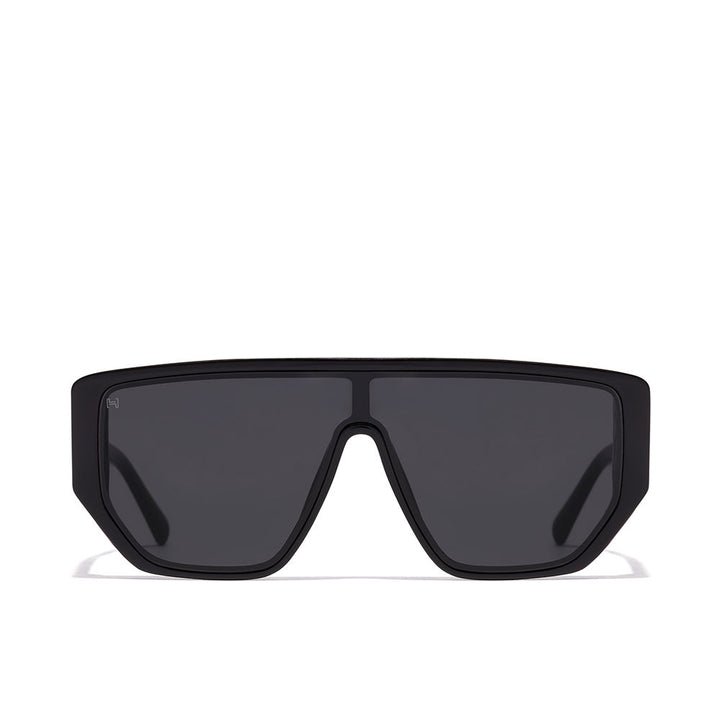 Black rectangular Unisex sunglasses with slim temples, Tritan Renew frame