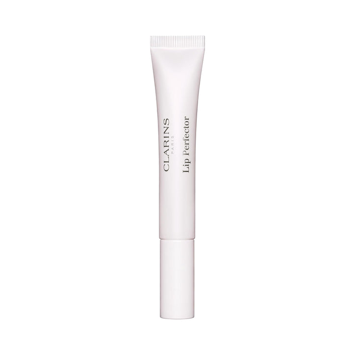 12 ml translucent peptide lip gloss in a clear tube, sheer glossy finish
