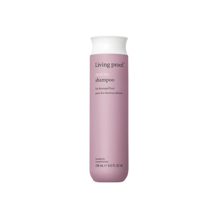 236 ml pump bottle of Restore strengthening shampoo, Unisex hair repair formula
