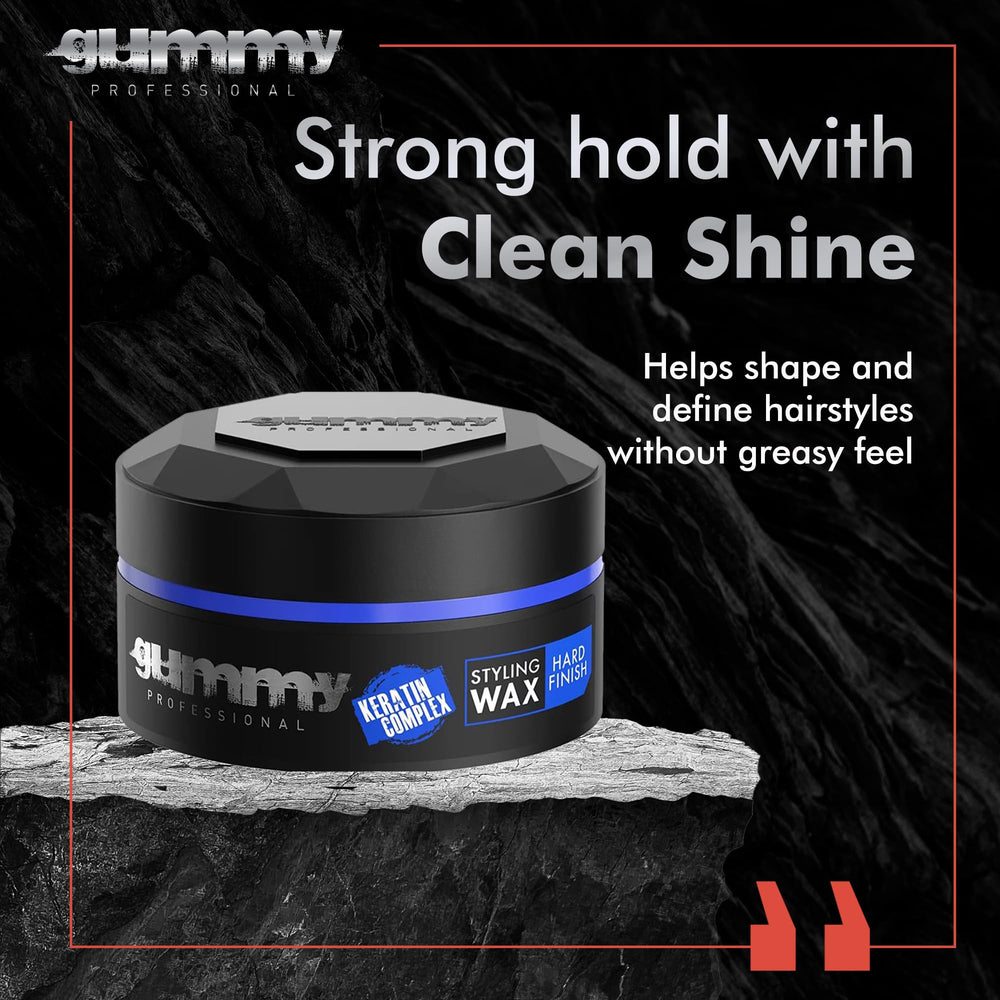 150 ml clear, water‑based hair wax jar for structured high‑shine styles