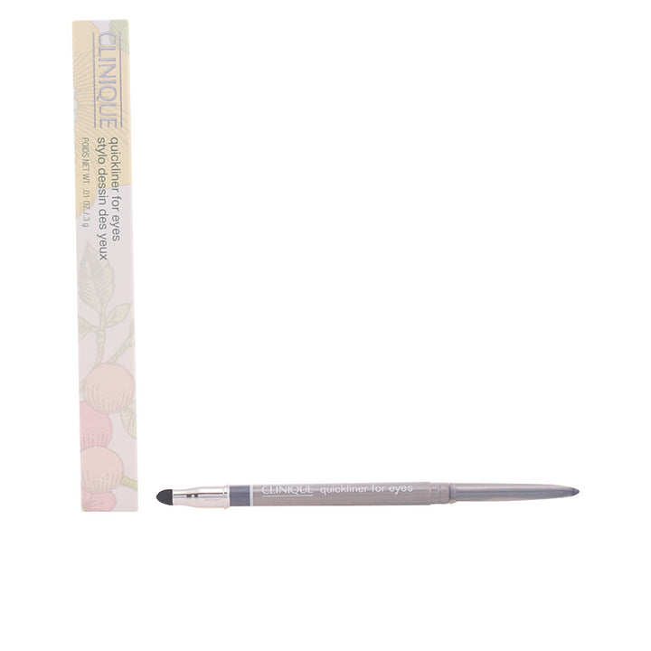 Retractable cream eyeliner in shade 08 Blue Grey, slim silver casing, twist-up tip