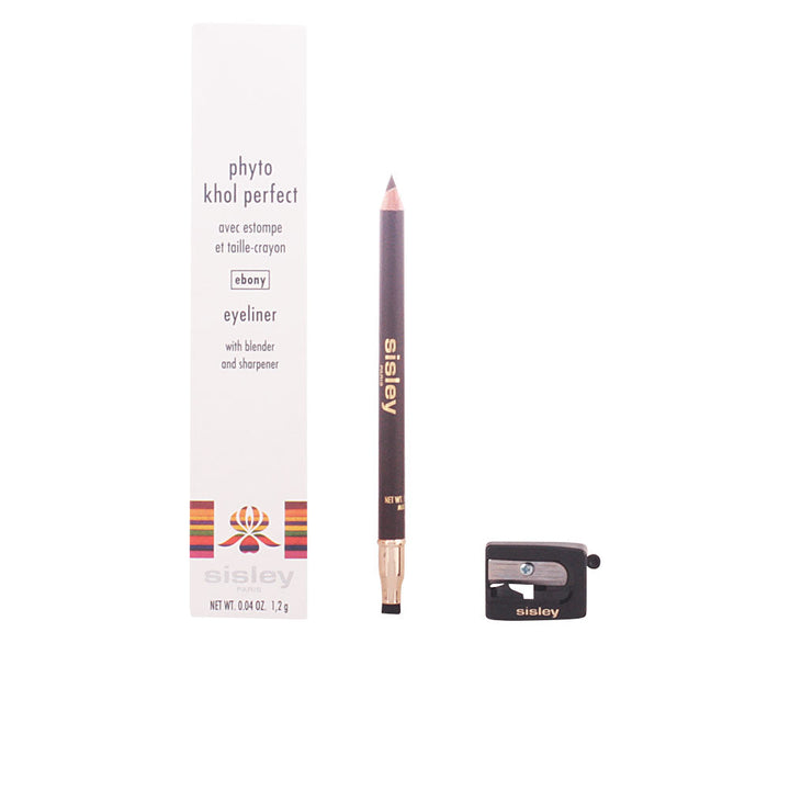 Slim black kohl eyeliner pencil, creamy metallic finish, 1.2 g, Unisex