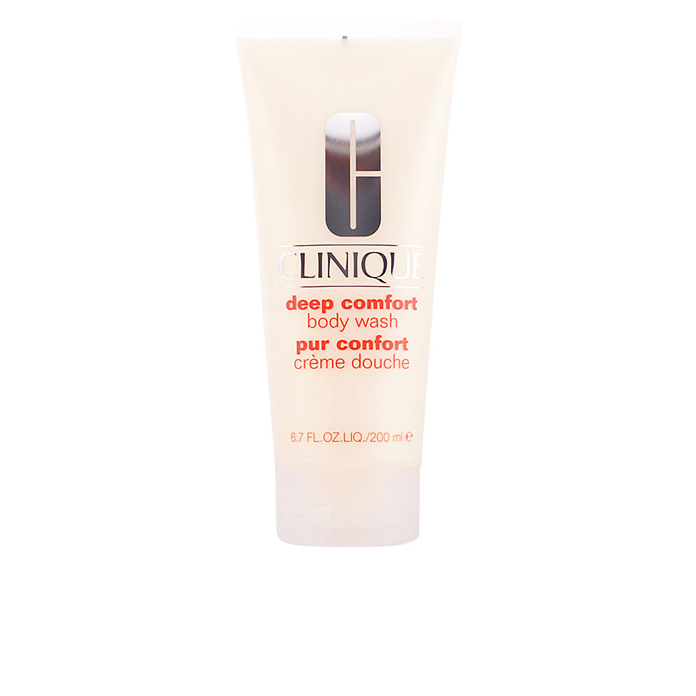 Clinique Deep Comfort fragrance-free hydrating body wash in shower-ready formula