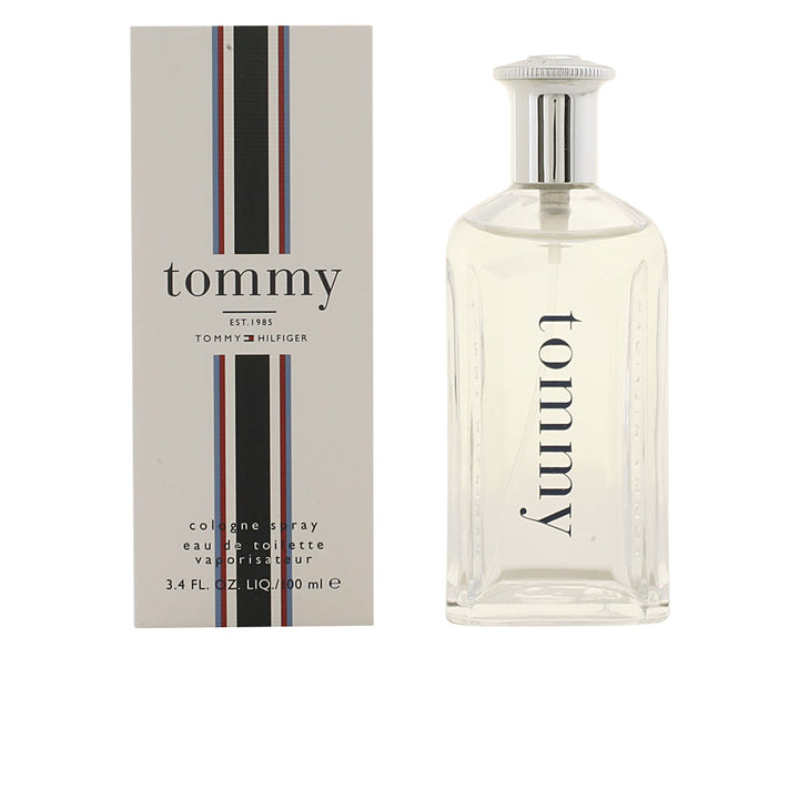 Transparent 100 ml Eau de Toilette bottle with silver cap, citrus‑woody scent for Man