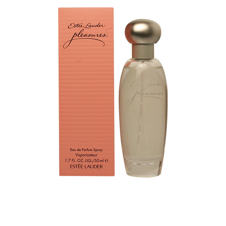 50 ml floral eau de parfum spray bottle with pale pink liquid