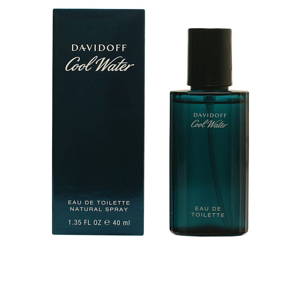 Davidoff Cool Water bottle evoking fresh marine, mint, sandalwood and musk.