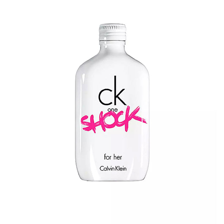 White perfume bottle with fuchsia graffiti, 100 ml, floral-oriental fragrance
