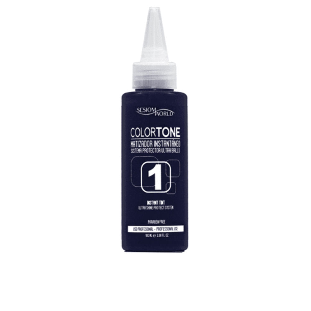 100 ml violet-toning hair treatment bottle, non-drip texture, five botanical oils