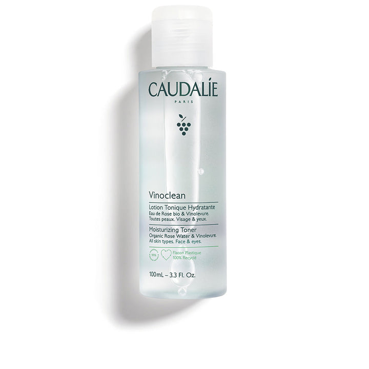 100 ml hydrating rose tonic lotion in clear bottle, labelled for Women