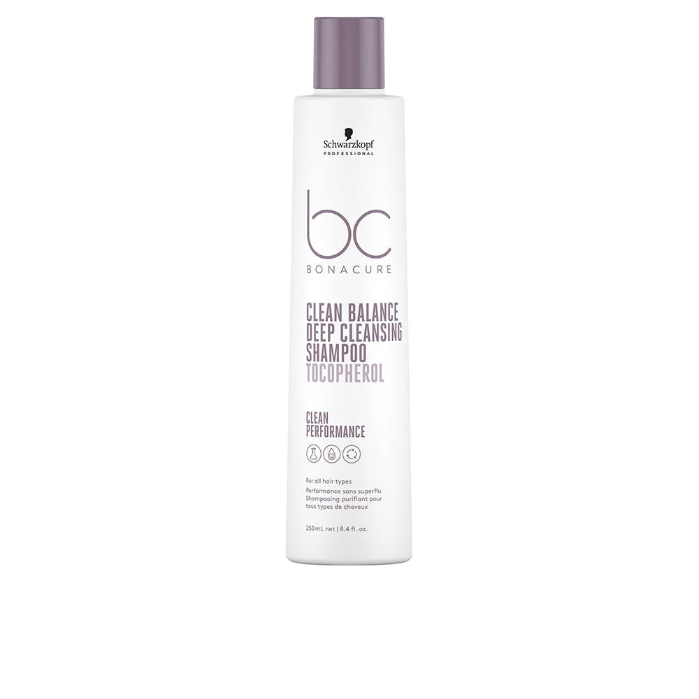 250 ml clarifying shampoo bottle; purifying formula, vegan, Unisex