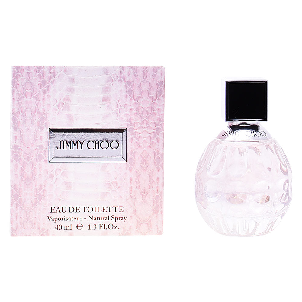 Spherical pink perfume bottle with python-texture cap, 40 ml, floral-fruity EDT for Women