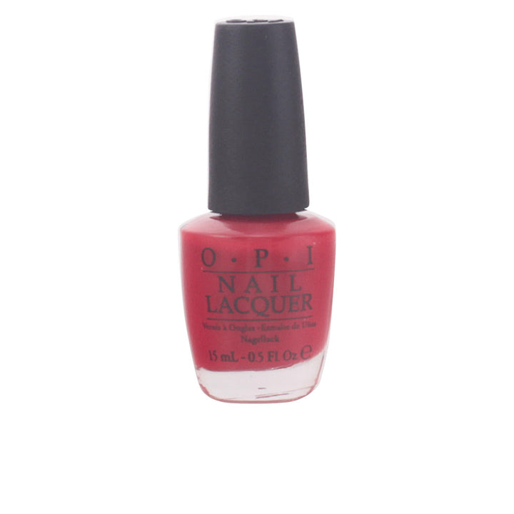 15 ml vivid classic red nail lacquer with wide brush, glossy creme finish