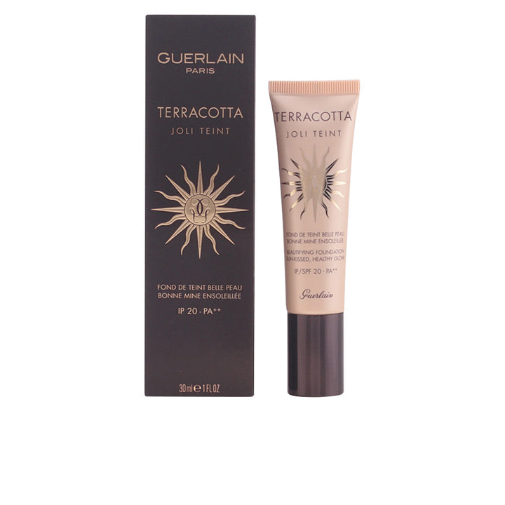 Glass bottle of Terracotta luminous treatment foundation, 30 ml, light shade