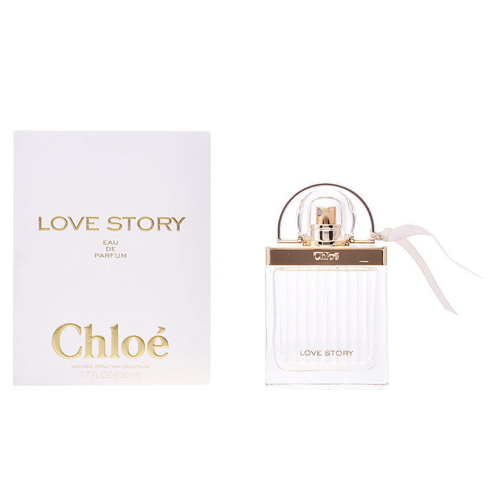 Chloé Love Story eau de parfum bottle shaped like a padlock with a delicate bow