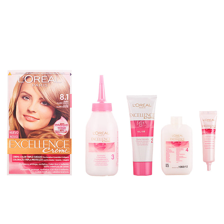192 ml ash light blonde permanent hair colour cream kit, Unisex, full grey coverage