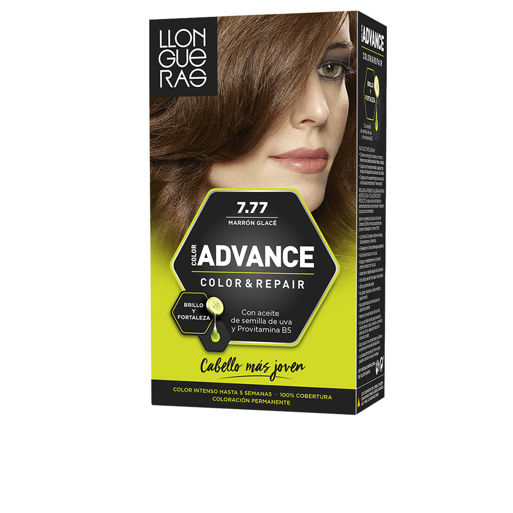 Tube and cream developer with aftercare treatment for dark ash blonde hair colour