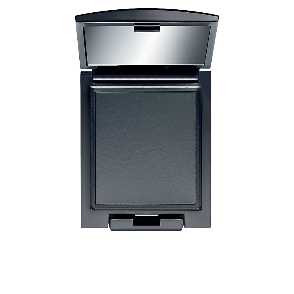 Artdeco Black rectangular magnetic compact case with mirror inside lid, two pressed eyeshadow pans, plastic finish