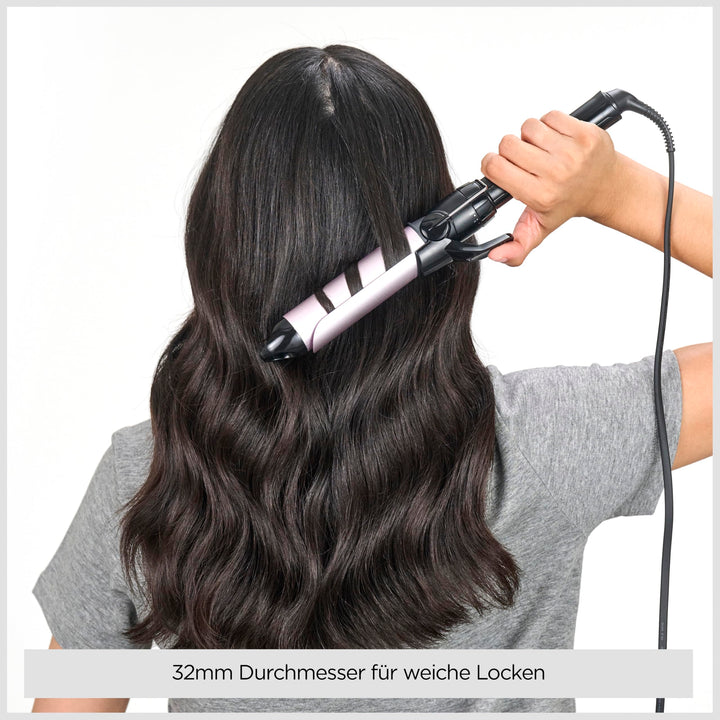 32 mm curling tong with Sublim Touch coating and swivel cord, white background