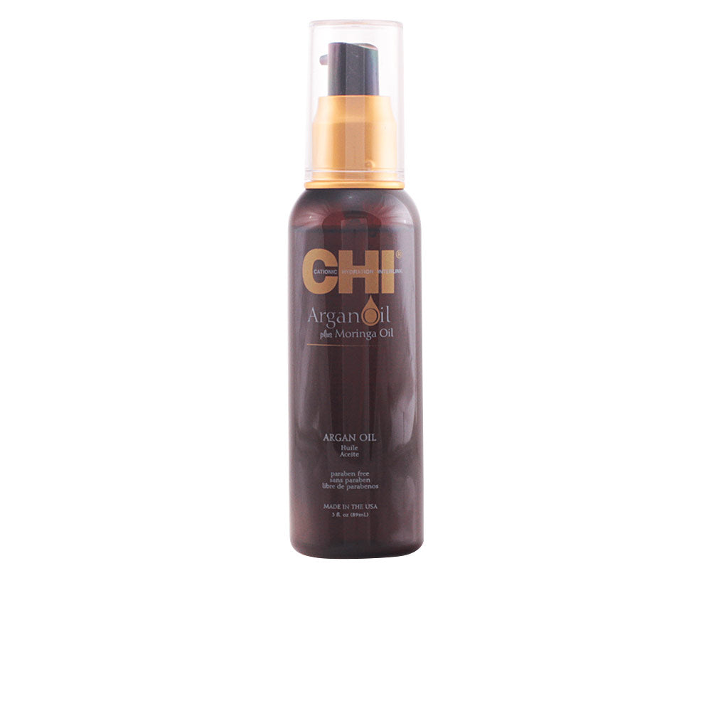 Small bottle of argan hair oil, 89 ml, lightweight formula for damaged hair