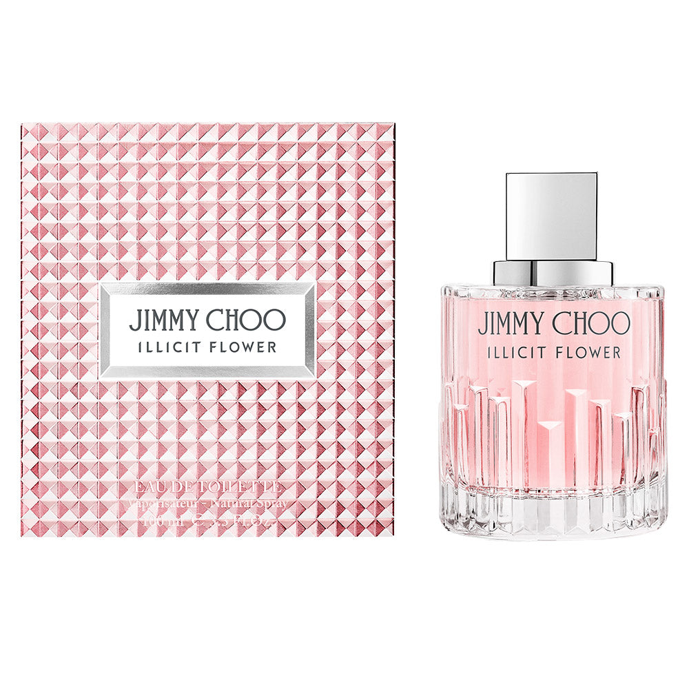 Transparent crystal perfume bottle with sculpted prisms and silver metal cap, 100 ml