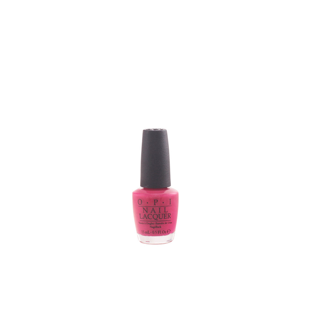 15 ml bottle of creamy rose nail lacquer with wide brush, crème finish