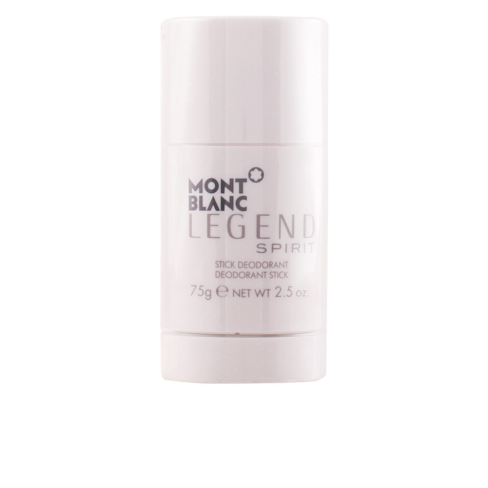 Montblanc Legend Spirit deodorant stick with woody-aromatic fragrance, travel-friendly format