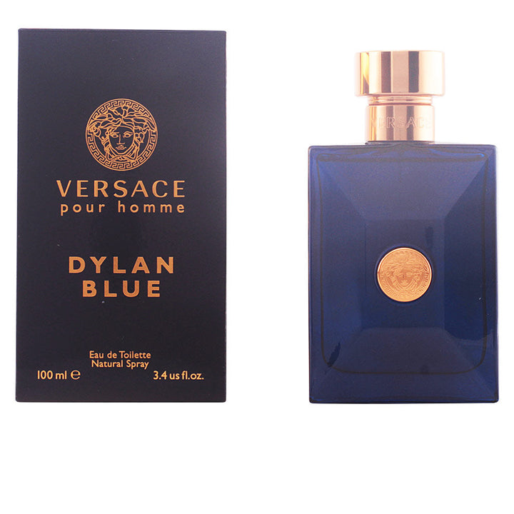 Deep blue glass perfume bottle, 50 ml, aromatic fougère for Man