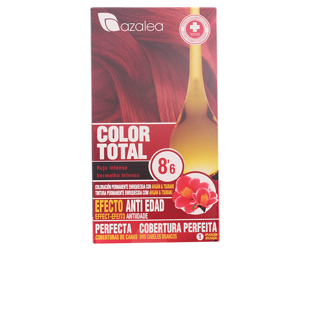 Tube of platinum blonde permanent cream hair colour, argan and tsubaki enriched