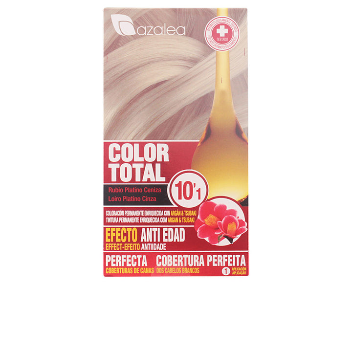 Tube of platinum ash cream hair colour with soft silver tone, 10.1 shade, 1 unit