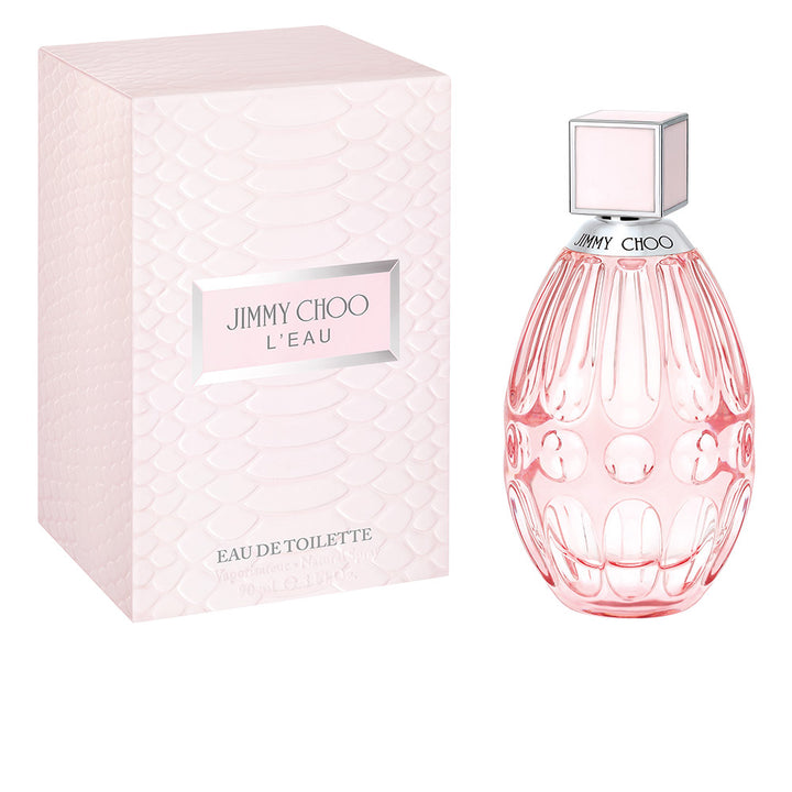 90 ml pink glass perfume bottle with faceted cap, floral-fruity eau de toilette for Women