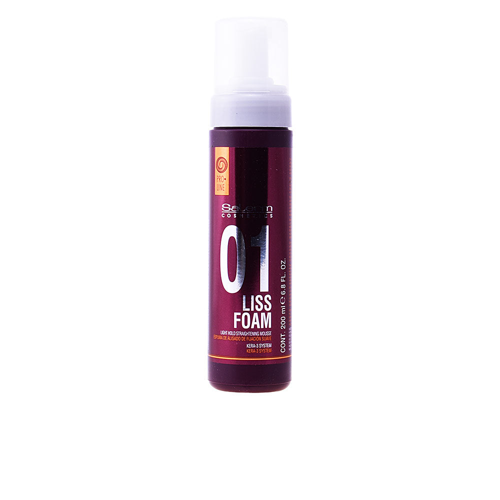 200 ml white styling foam can for Unisex straightening, light hold