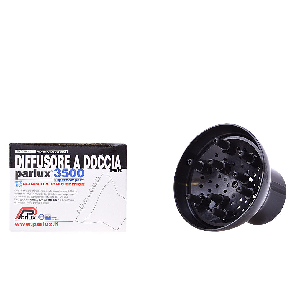 Black Parlux 3500 diffuser attachment, plastic bowl with vents