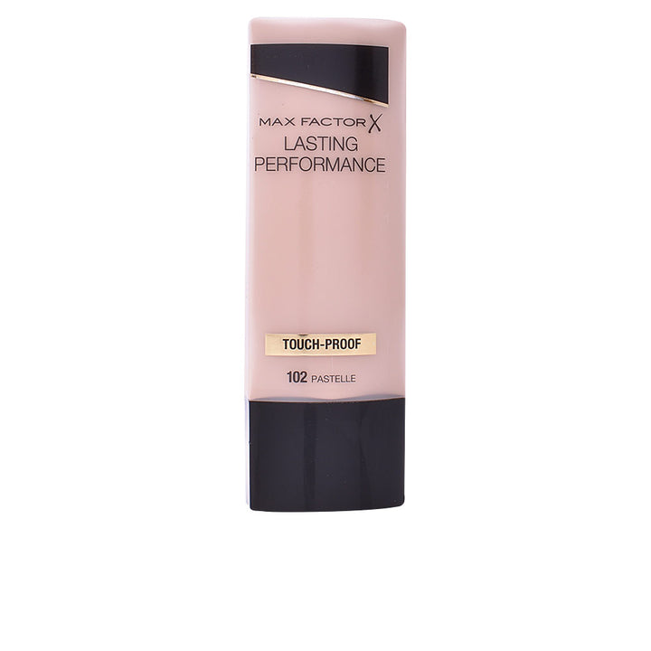 Max Factor Lasting Performance Touch Proof Primer bottle on neutral background