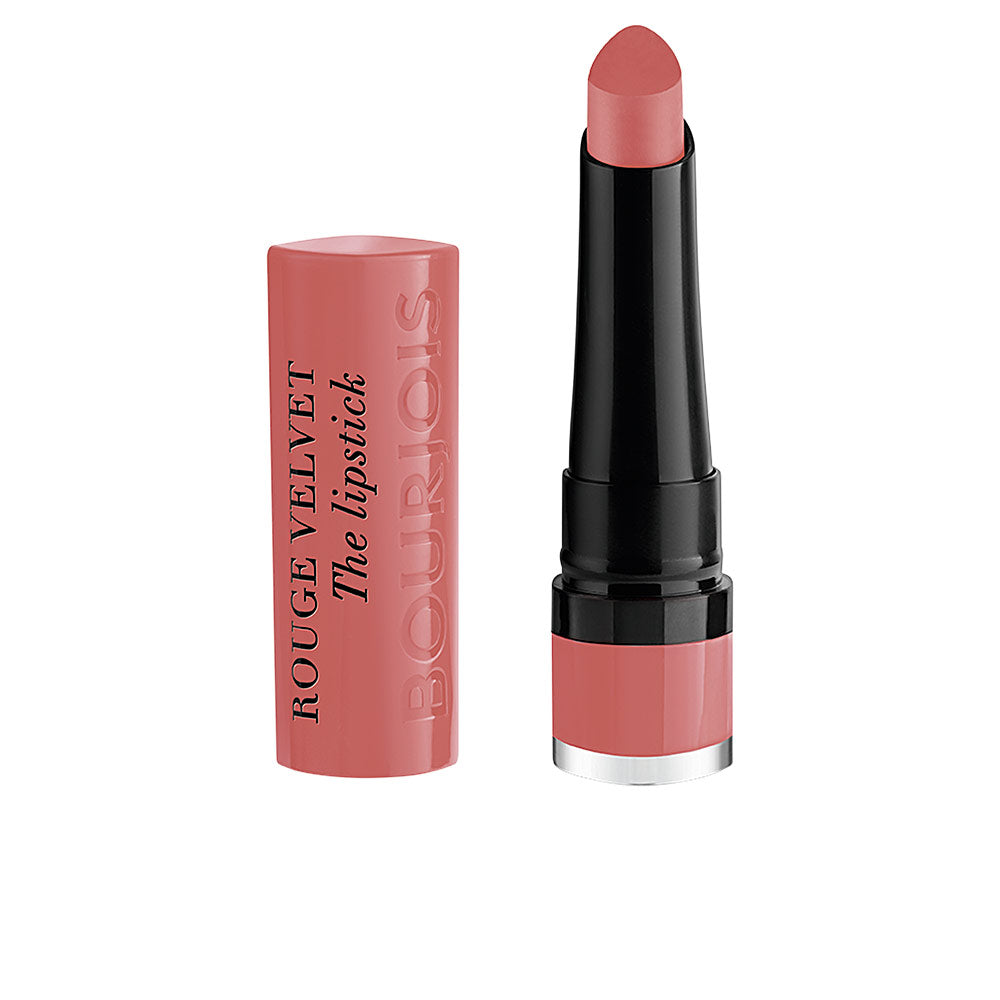 Tear-shaped velvet matte lipstick bullet, shade 02 Flaming Rose, 2.4 g