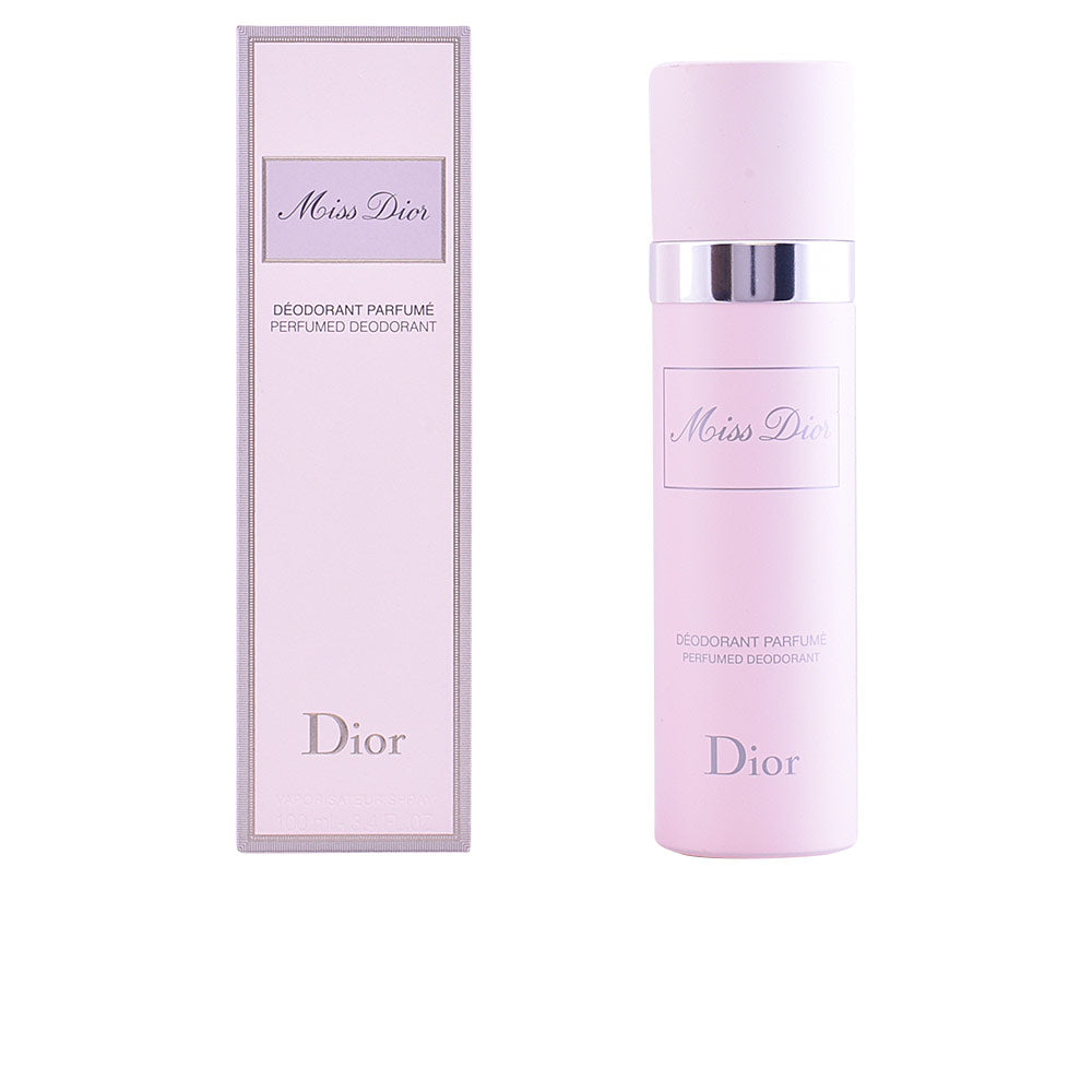 Miss Dior deodorant spray canister delivering a light floral-citrus mist