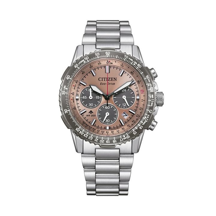Precision Chronograph with Rose Gold Dial Accents