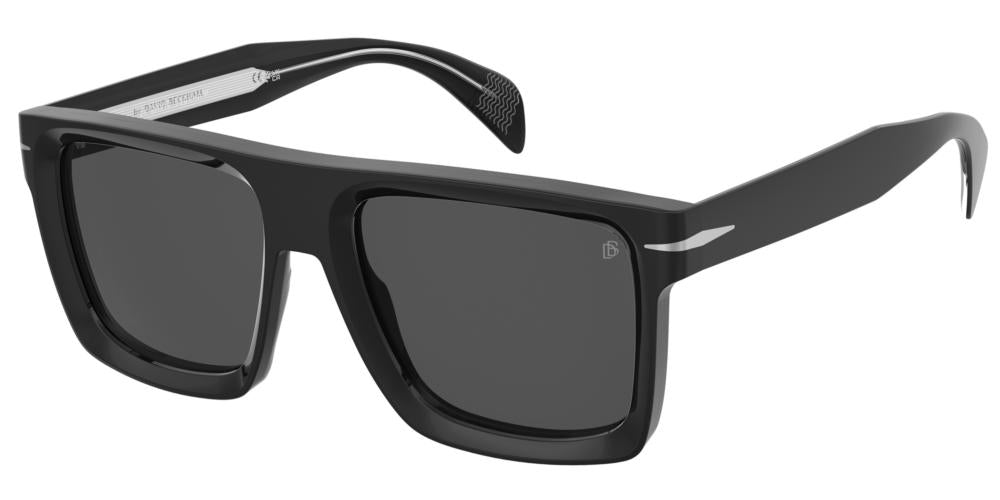 Sleek Black Acetate Sunglasses with Modern Edge