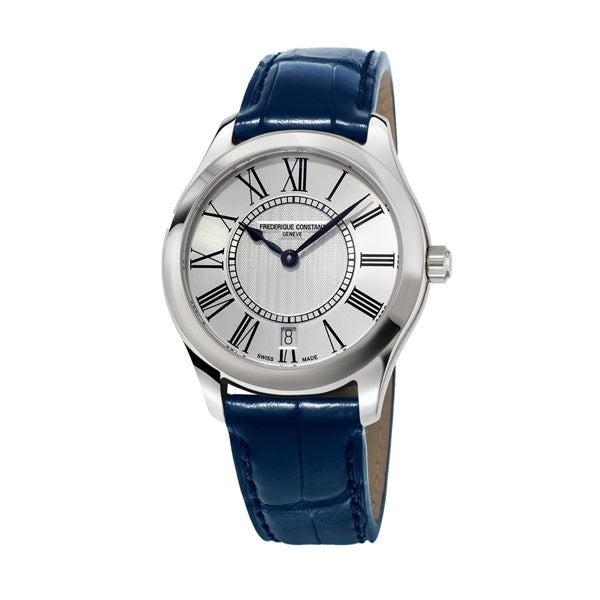 Frederique Constant Silver & Blue Elegance