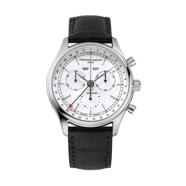 Frederique Constant Silver Chronograph Watch