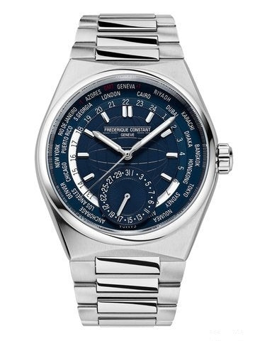 Frederique Constant Silver World Time Watch