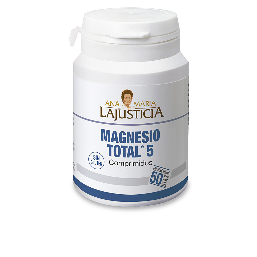 Bottle of magnesium complex tablets, 100 tablets, five magnesium salts, Unisex