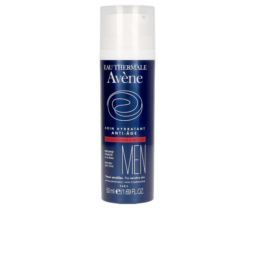50 ml lightweight hydrating anti‑age face cream for Man, non‑greasy jar