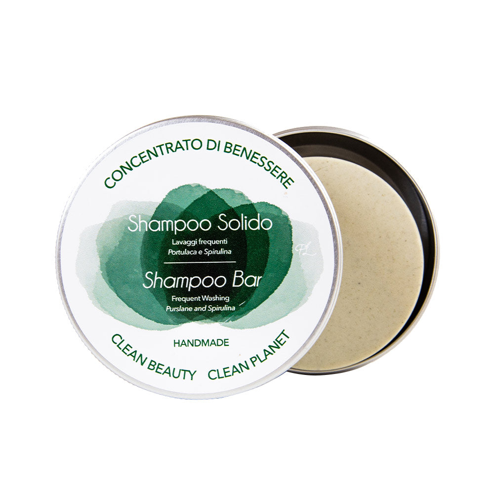 130 g plastic-free solid shampoo bar with botanical oils, Unisex packaging