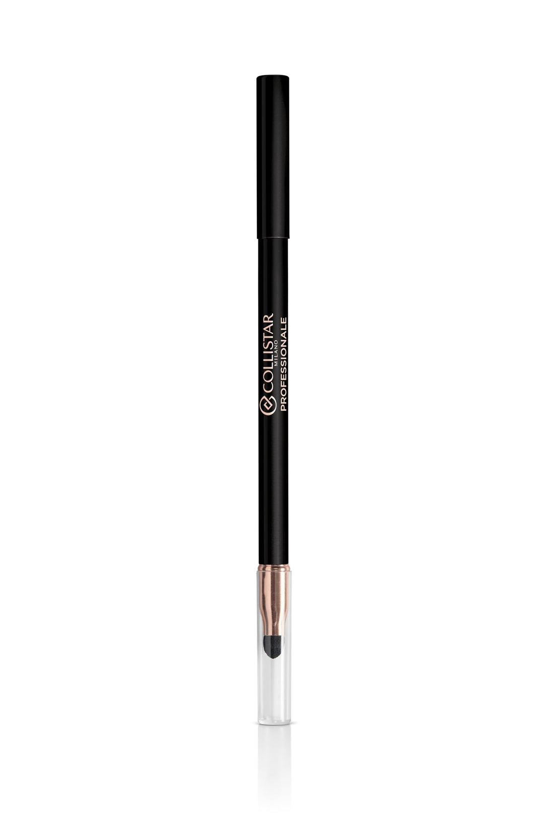 Steel-grey cream eye pencil with built-in smudger, Unisex makeup