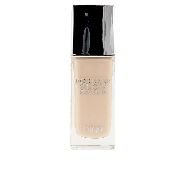 Pump bottle of lightweight luminous face fluid with pearlescent finish, 30ml