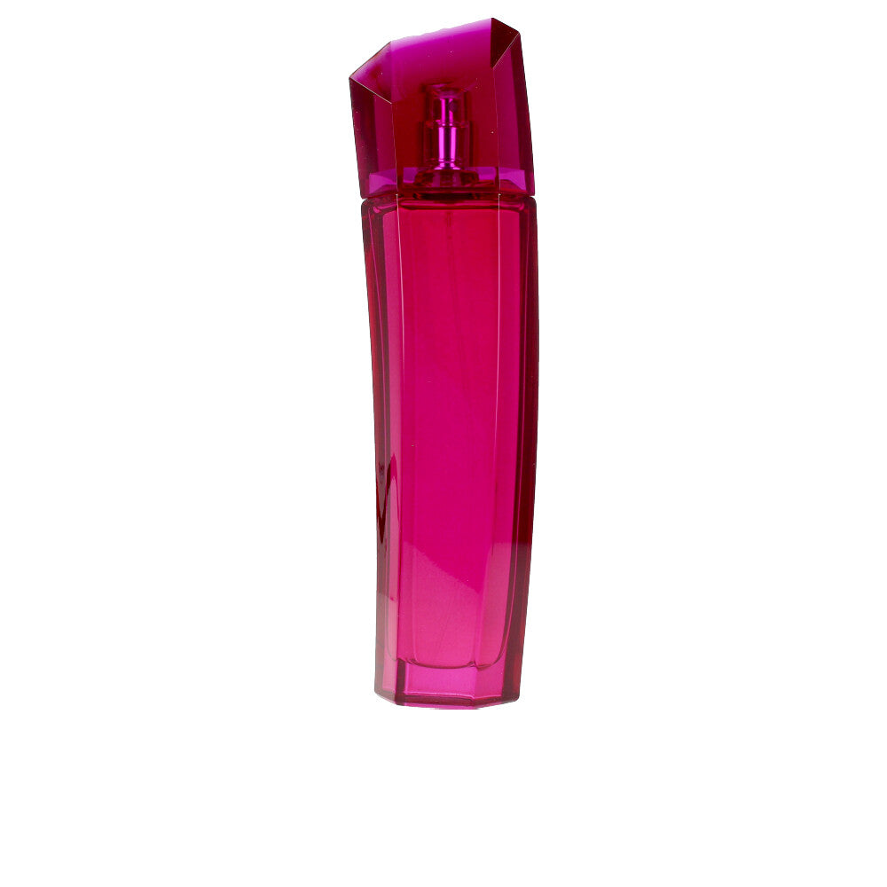 Fuchsia glass perfume bottle; 50 ml amber-gourmand fragrance for Women