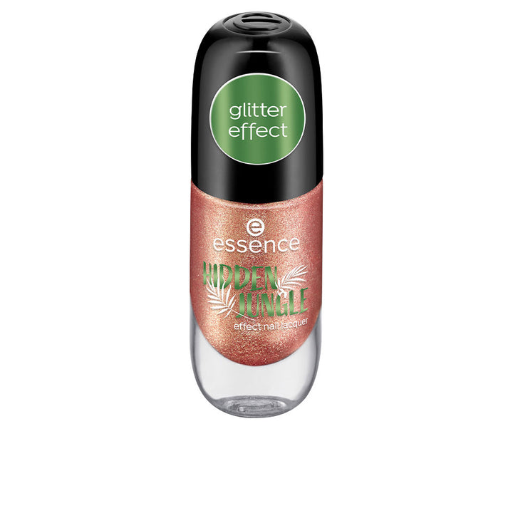 Small 8 ml bottle of pink multi‑finish nail lacquer with subtle shimmer