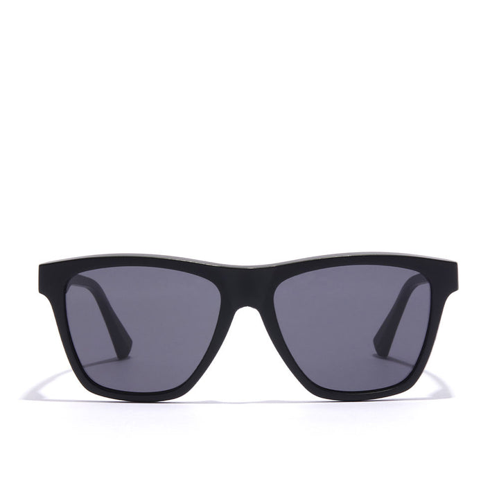 Unisex square sunglasses in air matte blue with polarised lenses